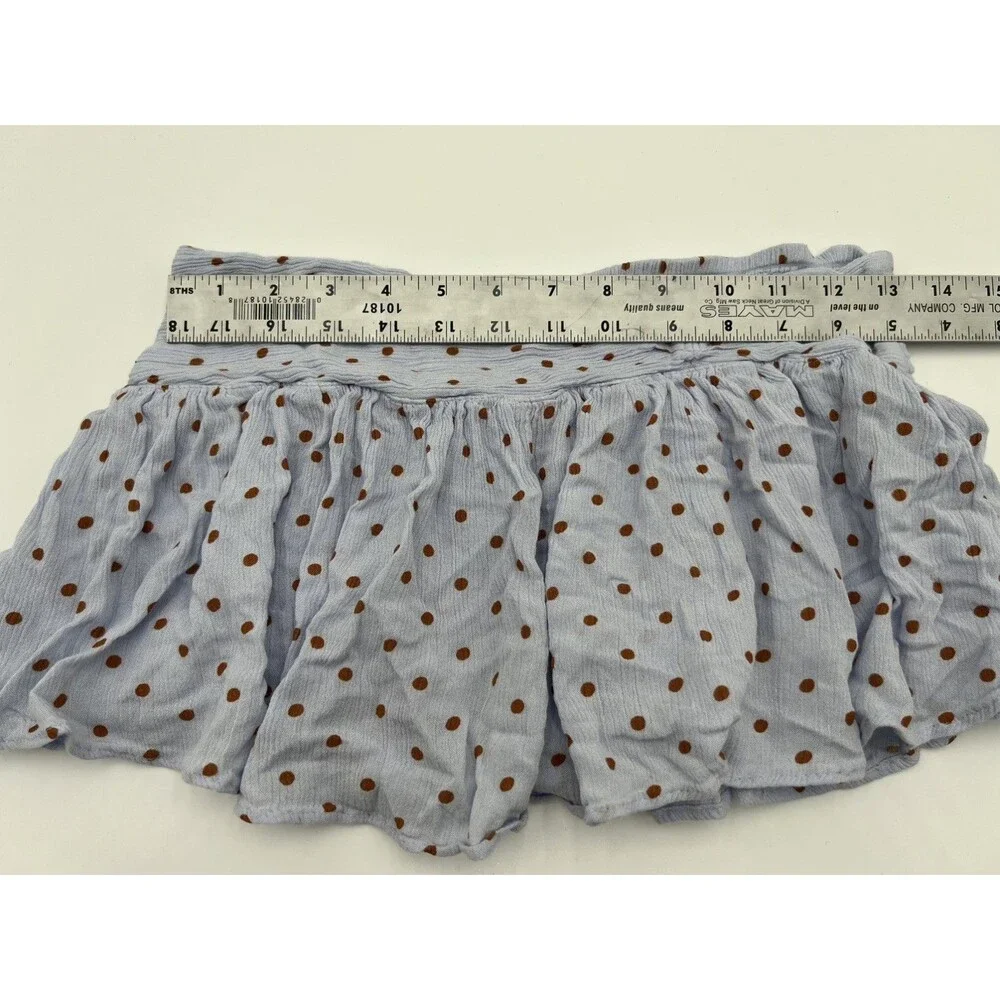 We The Free Gobi Skort Women XS Cornflower Combo Polka Dot Femme Boho Flowy